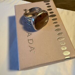Silpada Silver and Brown Ring